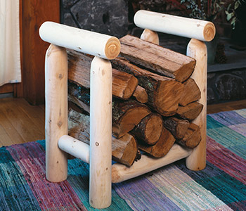 2' Log Style Firewood Rack