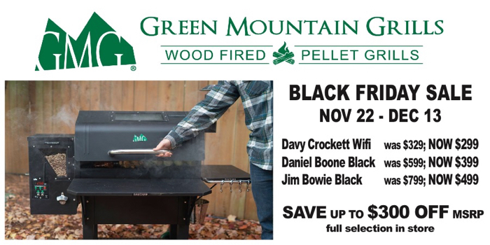 Green Mountain Grills Black Friday Sale