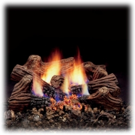 Vented Gas Logs - Charred Timber Triple Play Series