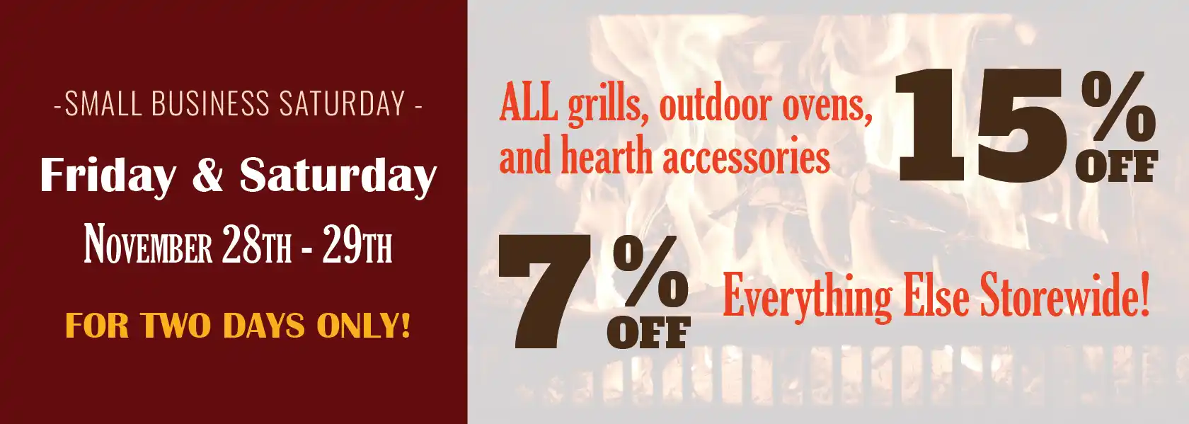 Small Business Saturday, Nov 28th-29th - RI & MA