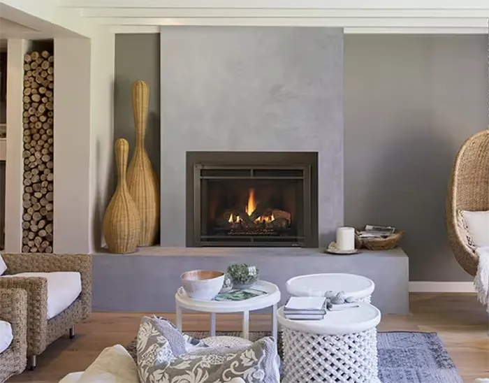 The Fireplace Showcase - Heat & Glo Escape FireBrick Gas Fireplace Insert: Convenient Comfort With a Beautiful View